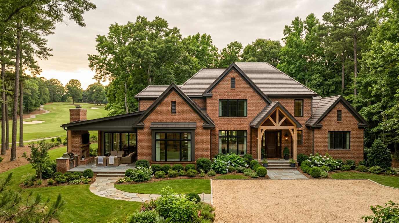 Editorial photograph for "Renovating a 1990s Providence Country Club Home for Modern Living" — Providence Country Club, South Charlotte