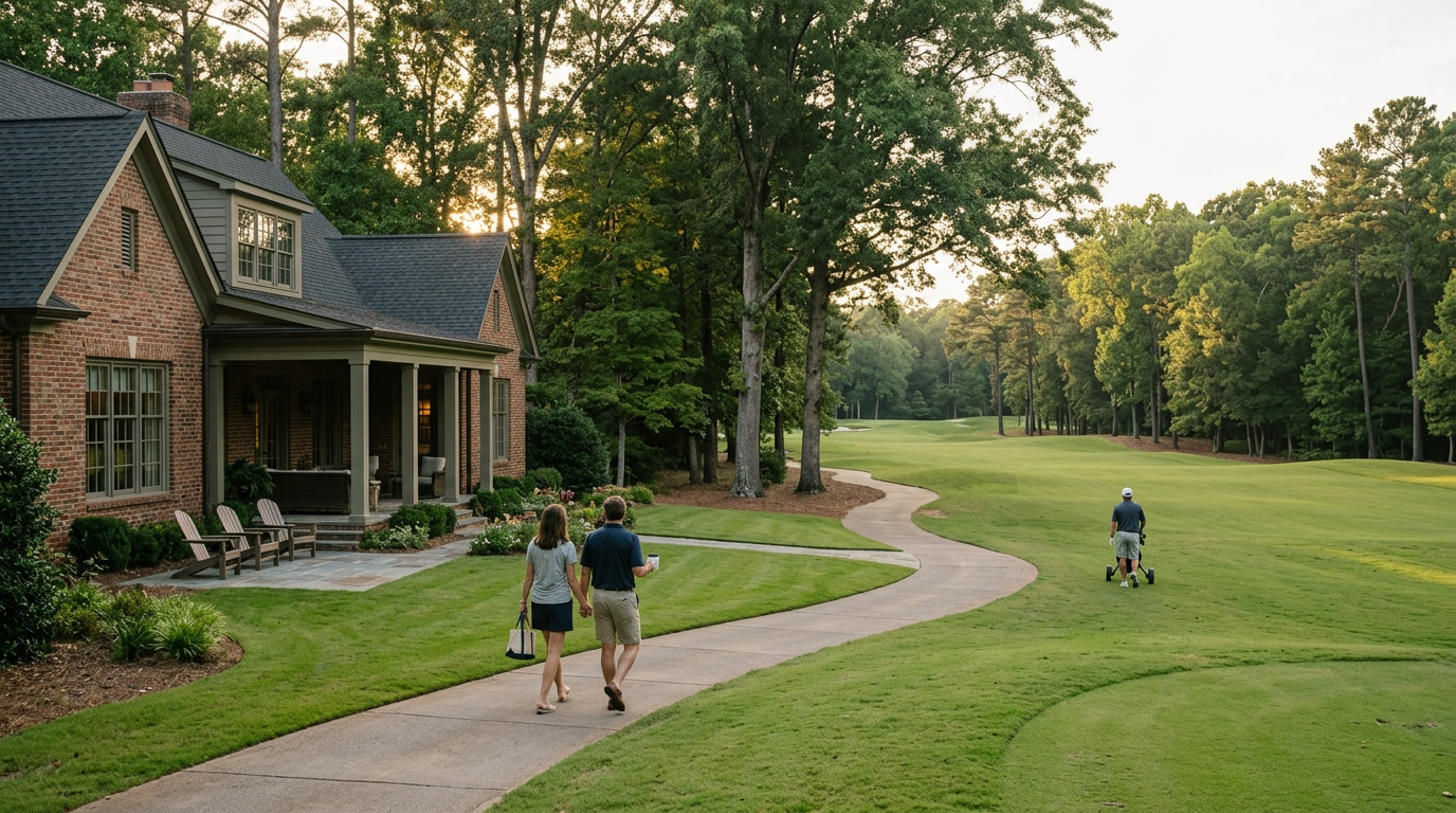 Editorial photograph for "What Golf Course Frontage Changes at Providence Country Club" — Providence Country Club, South Charlotte